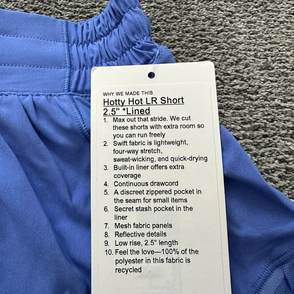 Lululemon Hotty Hot Low-Rise Lined Short 2.5” - Picture 2 of 2